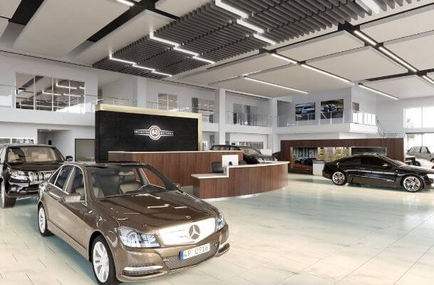 Unlimited Motors interior showroom