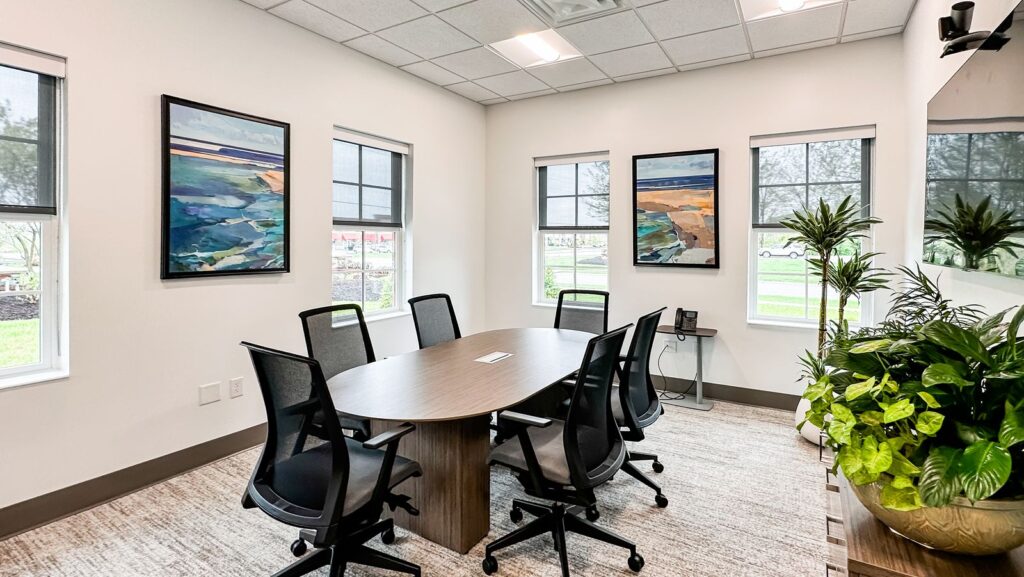 Conference room for Northwestern Mutual designed with corporate architecture firm precision and collaborative space planning.