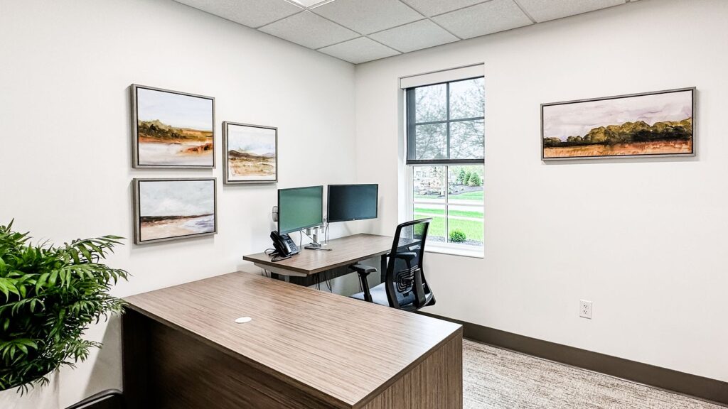 Conference room for Northwestern Mutual designed with corporate architecture firm precision and collaborative space planning.