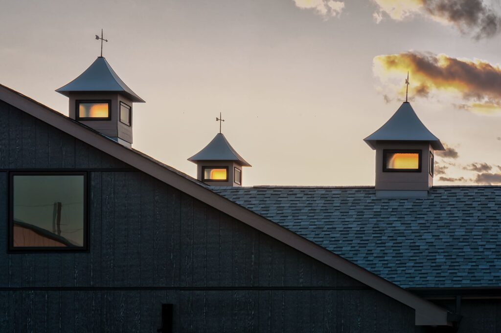 Dental architecture design highlighting cupola detail by healthcare architects in Indiana.