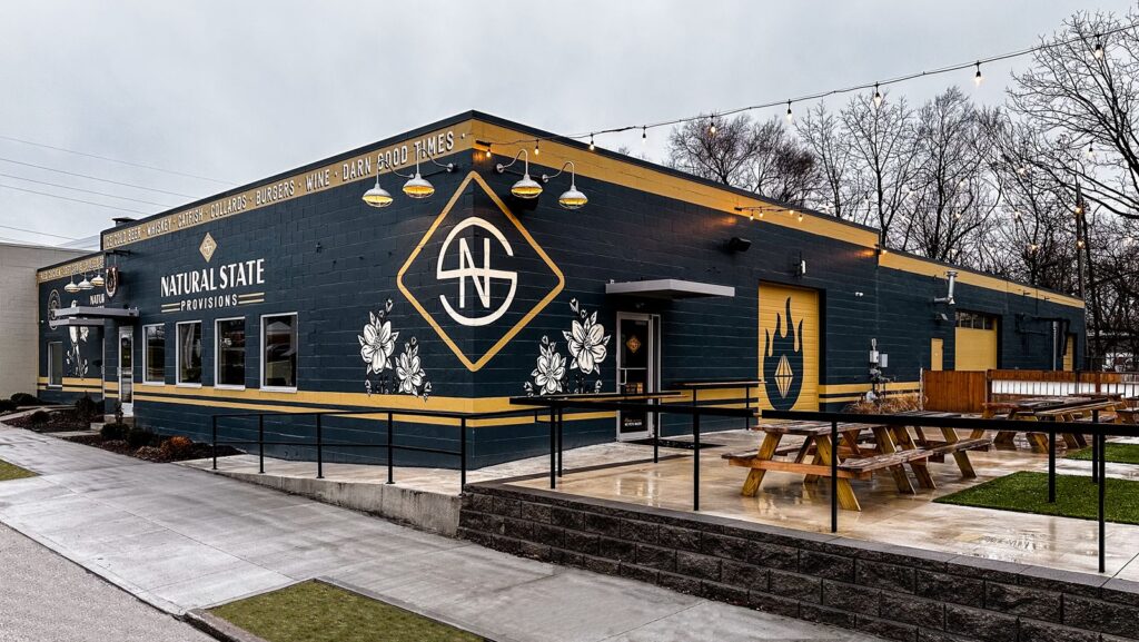 Restaurant architecture and hospitality design by Indianapolis interior architect.