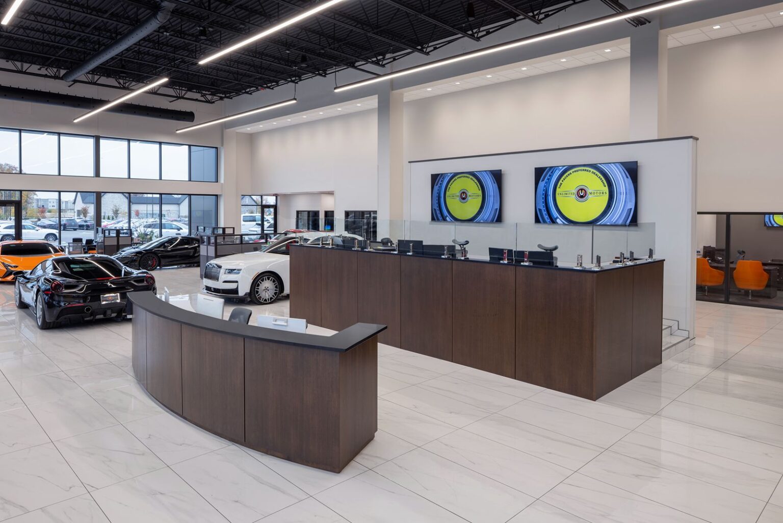 Auto Dealership Interior Design Project in Westfield